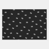 アップロードされた画像、デザイン、またはロゴのランダム化 ラッピングペーパーシート (正面)