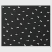 アップロードされた画像、デザイン、またはロゴのランダム化 ラッピングペーパー (フラット)