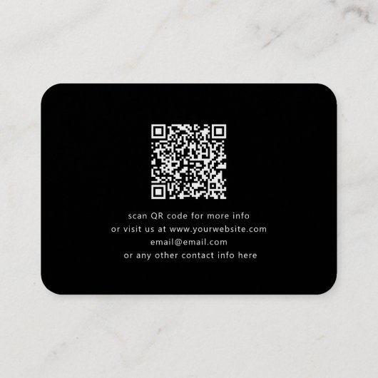 アップロードされた画像、デザイン、またはロゴのランダム化 名刺 (裏面)