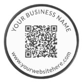 アップロードされたQRコードテンプレート(編集可能文字) アイスホッケーパック (正面)