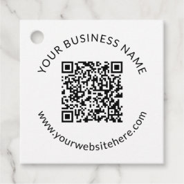 アップロードされたQRコードテンプレート(編集可能文字) フェイバータグ