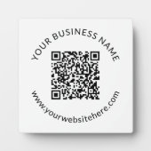 アップロードされたQRコードテンプレート(編集可能文字) フォトプラーク (正面)