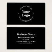 アップロードしたビジネスロゴまたはその他のデザイン (正面&裏面)