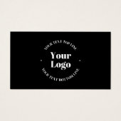 アップロードしたビジネスロゴまたはその他のデザイン (正面)