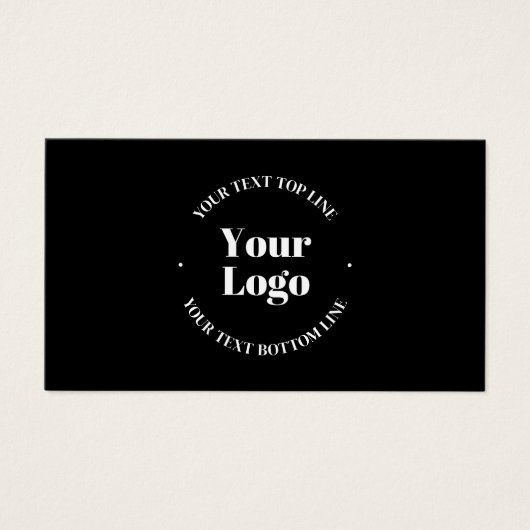 アップロードしたビジネスロゴまたはその他のデザイン (正面)