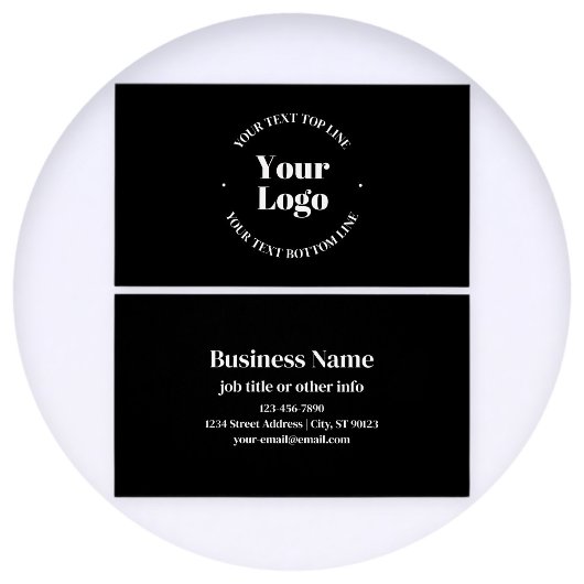 アップロードしたビジネスロゴまたはその他のデザイン