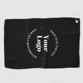 アップロードしたビジネスロゴまたはその他のデザイン ゴルフタオル (横)