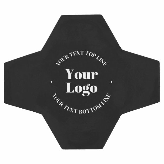 アップロードしたビジネスロゴまたはその他のデザイン サッカーボール (フラット)