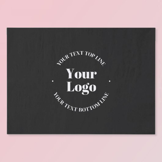 アップロードしたビジネスロゴまたはその他のデザイン 薄葉紙