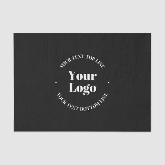 アップロードしたビジネスロゴまたはその他のデザイン 薄葉紙 (正面)