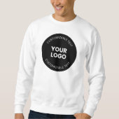 アップロードしたビジネスロゴ(編集可能文字付き) スウェットシャツ (正面)