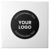 アップロードしたビジネスロゴ(編集可能文字付き) タイル (正面)