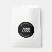 アップロードしたビジネスロゴ(編集可能文字付き) フェイバーバッグ (正面)