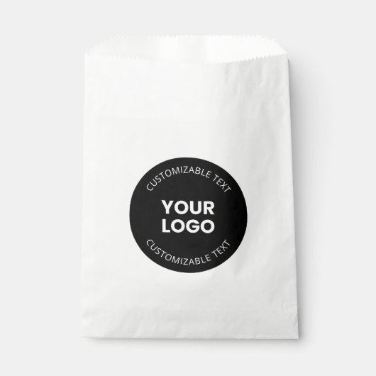アップロードしたビジネスロゴ(編集可能文字付き) フェイバーバッグ (正面)