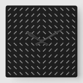 アップロードしたロゴまたは画像 | パテモダンン スクエア壁時計