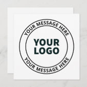 アップロードしたロゴ+編集可能な循環文字 (正面/裏面)