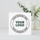 アップロードしたロゴ+編集可能な循環文字 (スタンド正面)