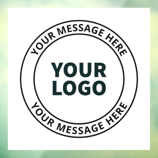 アップロードしたロゴ+編集可能な循環文字 ウィンドウサイン (シート3)