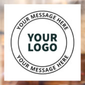 アップロードしたロゴ+編集可能な循環文字 ウィンドウサイン (シート2)