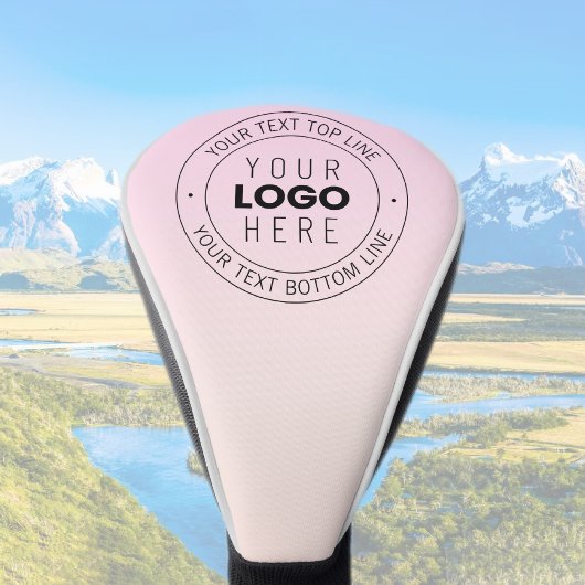 アップロードしたロゴ | 編集可能な循環文字 ゴルフヘッドカバー