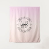 アップロードしたロゴ | 編集可能な循環文字 タペストリー (正面)