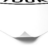 アップロードしたロゴ+編集可能な循環文字 ポスター (コーナー)