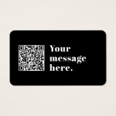 アップロードした独自のQRコードおよび編集可能レトロ文字 (正面)