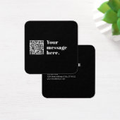 アップロードした独自のQRコードおよび編集可能レトロ文字 (デスク)