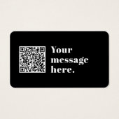 アップロードした独自のQRコードおよび編集可能レトロ文字 (正面)