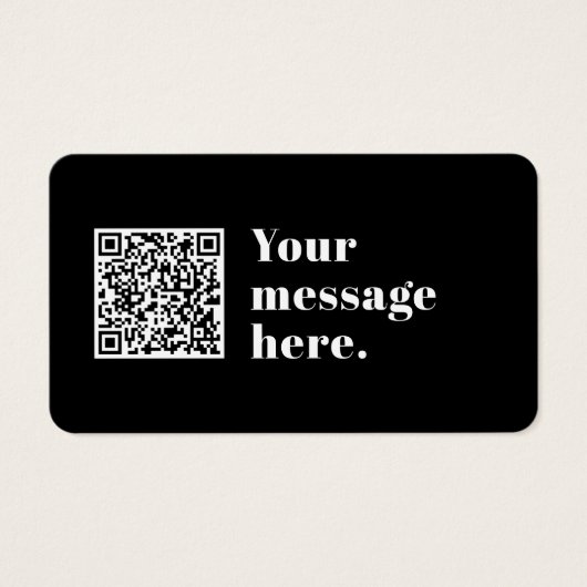 アップロードした独自のQRコードおよび編集可能レトロ文字 (正面)