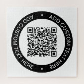 アップロードした独自のQRコードまたはイメージで置き換え ジグソーパズル (横)