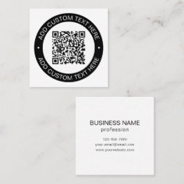 アップロードした独自のQRコードまたはイメージで置き換え スクエア名刺