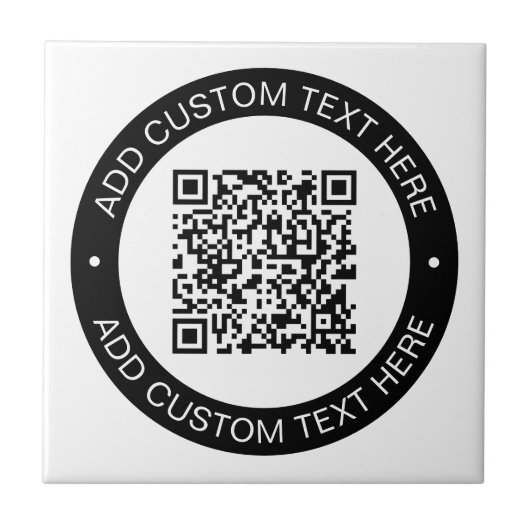 アップロードした独自のQRコードまたはイメージで置き換え タイル (正面)
