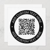 アップロードした独自のQRコードまたはイメージで置き換え ノートカード (正面/裏面)