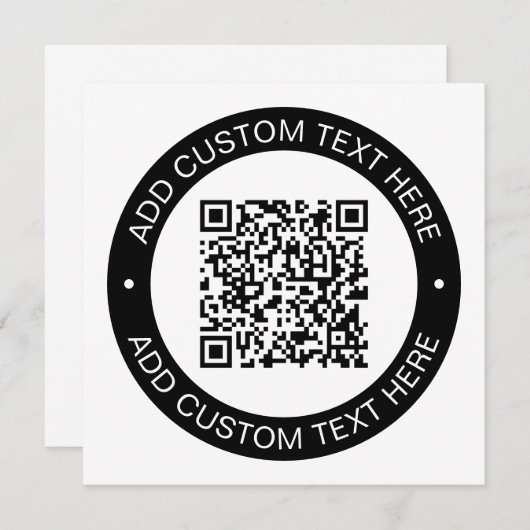 アップロードした独自のQRコードまたはイメージで置き換え ノートカード (正面/裏面)