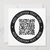 アップロードした独自のQRコードまたはイメージで置き換え ノートカード (正面)