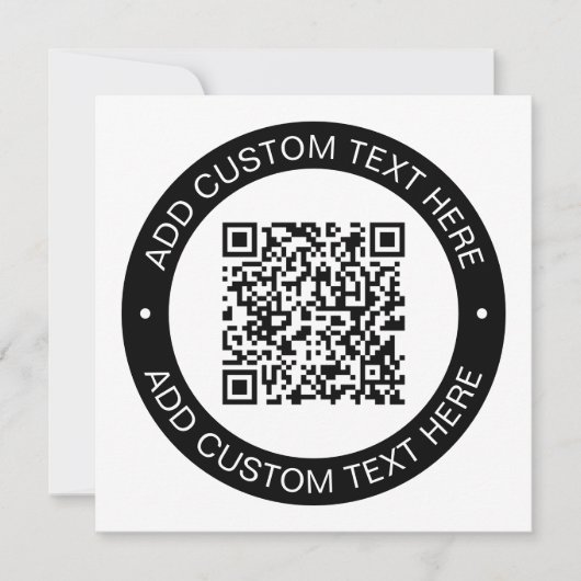 アップロードした独自のQRコードまたはイメージで置き換え ノートカード (正面)