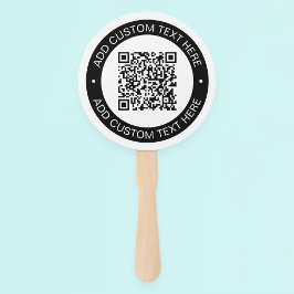 アップロードした独自のQRコードまたはイメージで置き換え ハンドファン