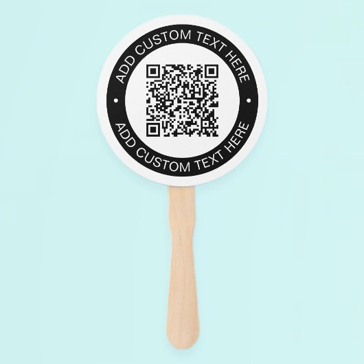 アップロードした独自のQRコードまたはイメージで置き換え ハンドファン