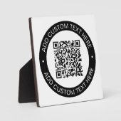 アップロードした独自のQRコードまたはイメージで置き換え フォトプラーク (正面)