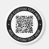 アップロードした独自のQRコードまたはイメージで置き換え マグネット (正面)