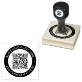 アップロードした独自のQRコードまたはイメージで置き換え ラバースタンプ (押印)