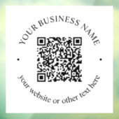 アップロードしたQRコードと編集可能な円形テキスト ウィンドウサイン (シート3)