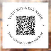 アップロードしたQRコードと編集可能な円形テキスト ウィンドウサイン (シート2)