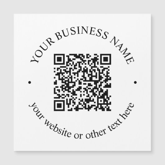 アップロードしたQRコードと編集可能な循環文字 (正面)