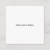 アップロードしたQRコードと編集可能な循環文字 エンクロージャーカード (裏面)