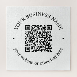 アップロードしたQRコードと編集可能な循環文字 ジグソーパズル