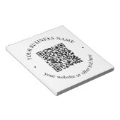 アップロードしたQRコードと編集可能な循環文字 ノートパッド (アングル)