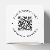 アップロードしたQRコードと編集可能な循環文字 フェイバーボックス (上部)