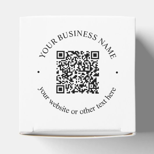 アップロードしたQRコードと編集可能な循環文字 フェイバーボックス (上部)